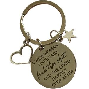 Inspirational Sassy Quote Charm Girly Keychain Bag Charm